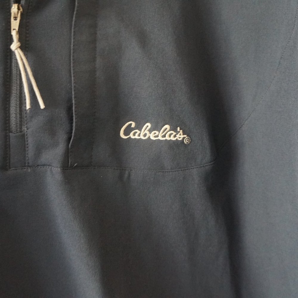Cabela's Softshell Pullover 1/2 Zip Blue Mens XL NWT - Picture 6 of 7